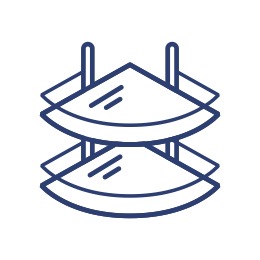 4.02.04 Полки стеклянные для ванной комнаты